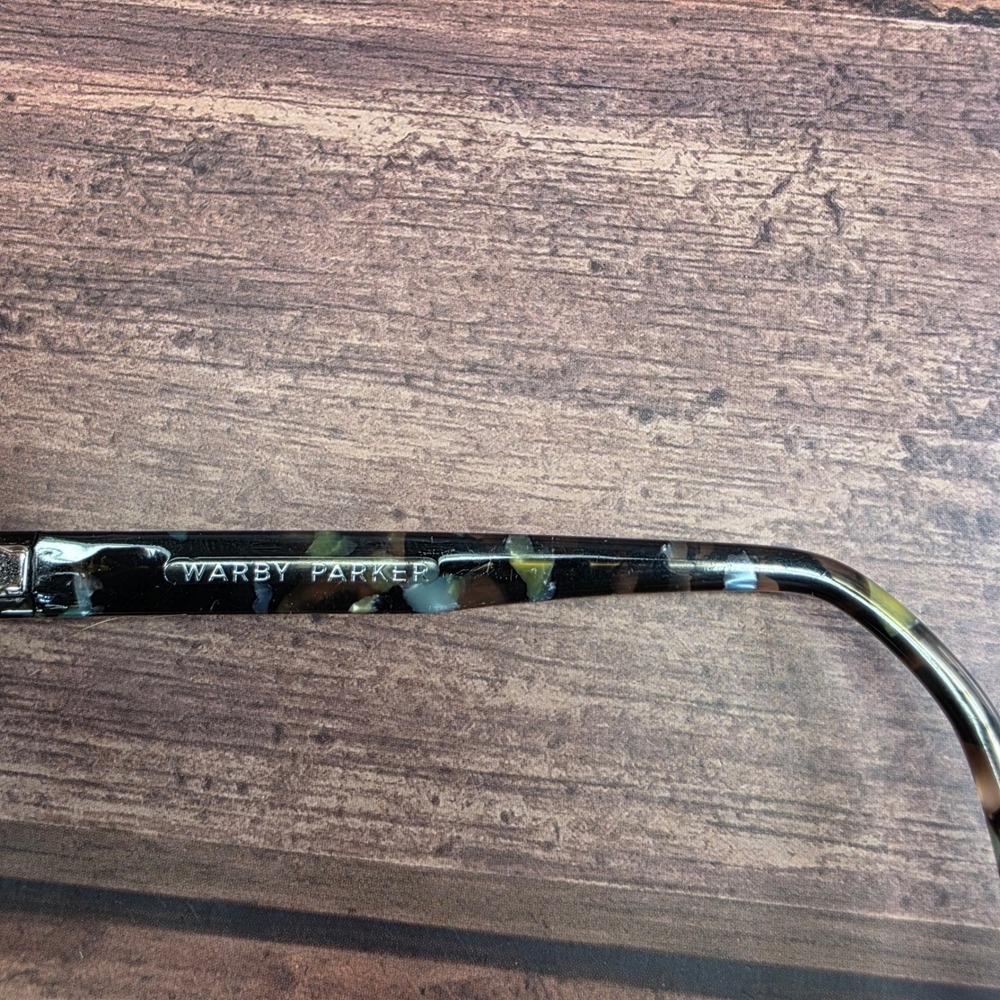 Warby Parker Islay N 136 Tortoise Blue Green Eyeglass Frames 46-20-140 - Picture 3 of 7